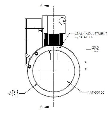 Sagitta Off-Axis Guider with integrated stepper motor