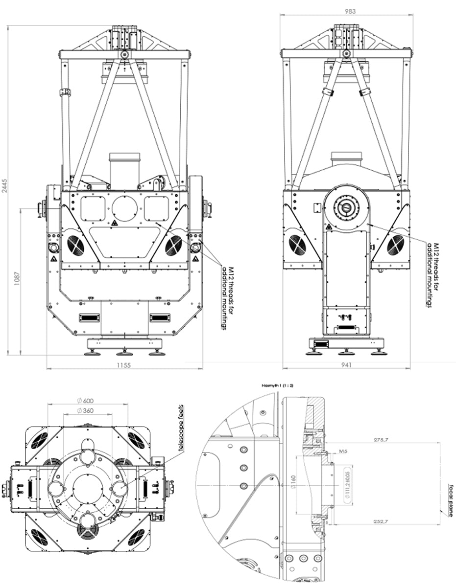 ASA AZ800 Ritchey-Chrétien telescope f6.85