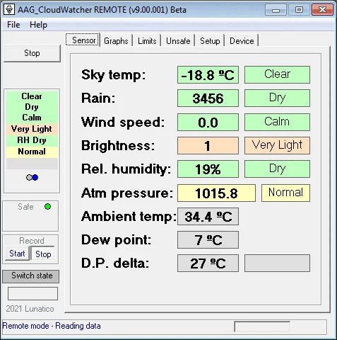 CloudWatcher Relative Humidity sensor update