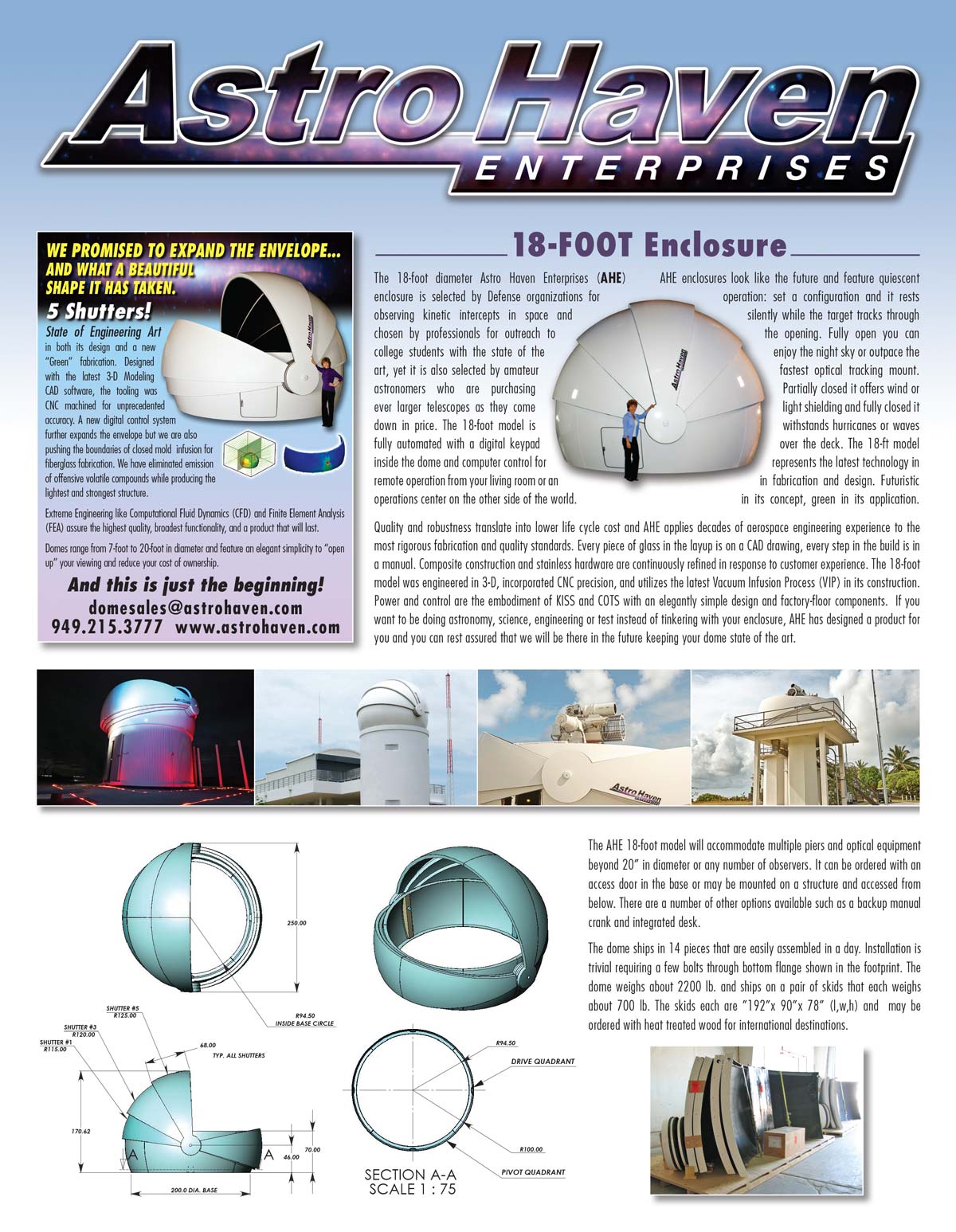 Astro Haven 18' (5.49m) Dome