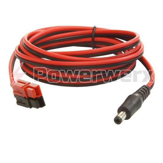 2.1 mm Straight DC Plug to Powerpole Power Cable