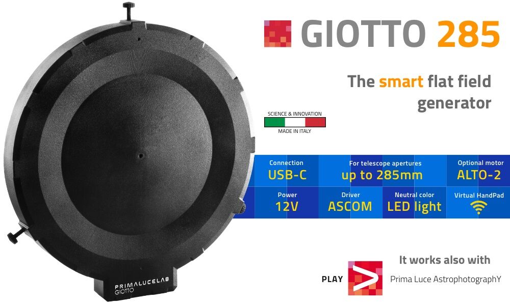GIOTTO 285mm with ALTO-2 motorized telescope cover