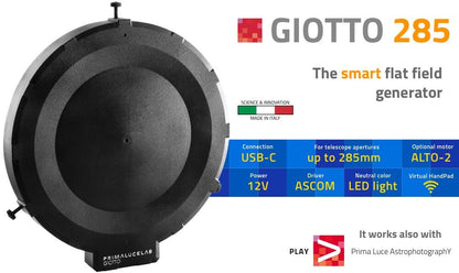 GIOTTO 285mm with ALTO-2 motorized telescope cover