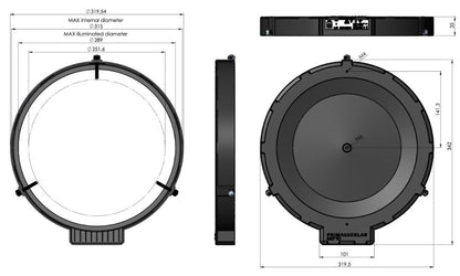 GIOTTO 285mm with ALTO-2 motorized telescope cover