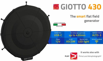 GIOTTO 430mm with ALTO-3 motorized telescope cover