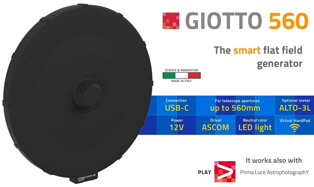 GIOTTO 560mm with ALTO-3L motorized telescope cover