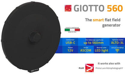GIOTTO 560mm with ALTO-3L motorized telescope cover